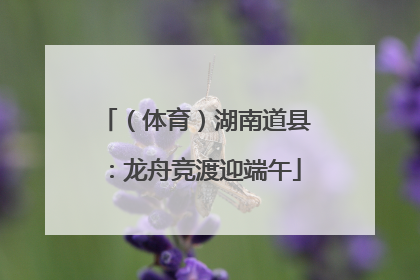 （体育）湖南道县：龙舟竞渡迎端午